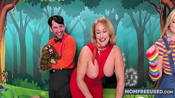 Play show hosts start fucking backstage and mid show Play show hosts start fucking backstage and mid show