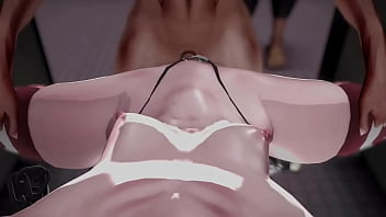 Shimakaze spreading her legs in a toilet