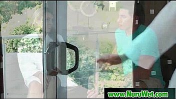 Sexy masseuse gives amazing nuru massage and wet handjob 20