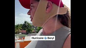 Is this the calm before the storm #hurricaneberyl #playadelcarmenmexico #storm