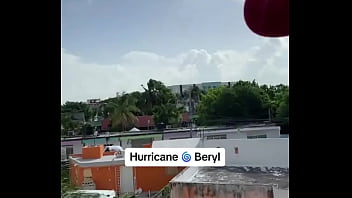 Is this the calm before the storm #hurricaneberyl #playadelcarmenmexico #storm