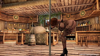 Girl strips and dances in skyrim