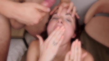 Audrey reid asks us to cum in her eyes total domination and drilled holes