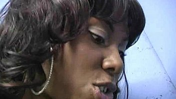 Gloryhole cock licking and sucking interracial 9