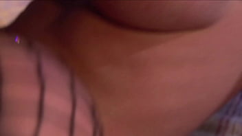 Sexy blonde in fishnets changes her mind pounds my huge cock for money