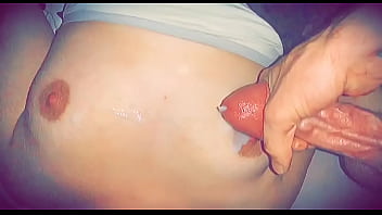 Slomo cum on tits