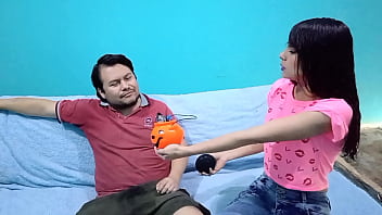 No puede ser solo quería un dulce y tiene tragándome semen que rico halloween
