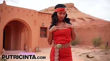 Exoctic girl putri cinta can't help touching her round boobs