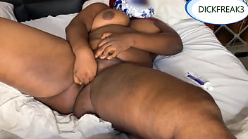 Chubby ebony rains multiple squirts on my bed after fucking the hell out of her subscribe on red sheer