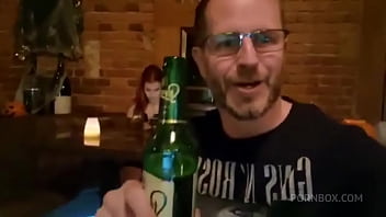 Cute babe kaira love wakes up and gets her ass and mouth deeply fucked after party