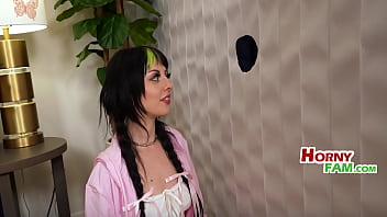 Petite teen was getting blasted by mean stepdad but her stepbro's dick through the wall keeps her horny & calm Petite teen was getting blasted by mean stepdad but her stepbro's dick through the wall keeps her horny & calm