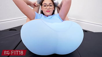 Ellie nova casting and creampie tall busty newcomer with glasses 60fps