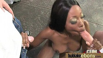 Black Pornstar Debut Bukkake 14 thumbnail