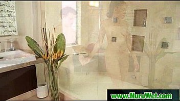 Hot japanese gives wet nuru massage 20
