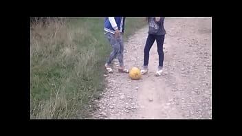 Food and object crushed outdoors