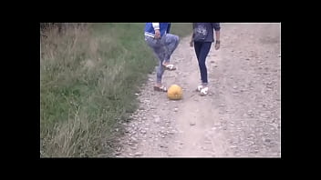 Food and object crushed outdoors