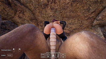Lara croft entered the cave but they entered her cave hentai game 3d animation