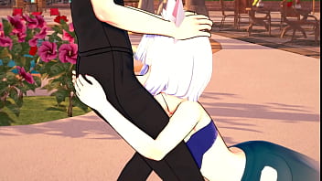 This Cat Girl Gets Addicted To The Penis And Gets Fucked On The Edge Of The Water thumbnail