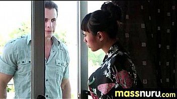 Japanese masseuse gives a full service massage 13