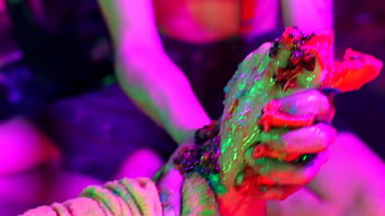 Foot slave licking my messy feet