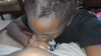 Stepmom role play as a busty down low on the floor ebony thotiana sloppy blowjob mastermeat1