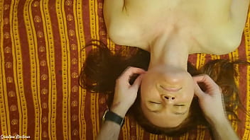 Tits massage with an olive oil squeezing them bouncy and wet