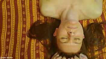 Tits massage with an olive oil squeezing them bouncy and wet