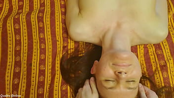 Tits massage with an olive oil squeezing them bouncy and wet