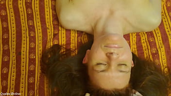 Tits massage with an olive oil squeezing them bouncy and wet