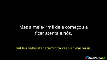 A meia irmã do meu padrasto já flagrou ele me fodendo na minha cama e ficou rindo de mim e me chamou de vadia