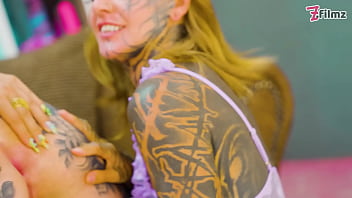 Lesbian orgy anal and squirt tattooed girls fuck each other holes and lick tehre cunts atm gapes squirting