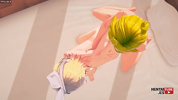 Vocaloid hentai len se folla a rin a cuatro patas