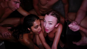 Shower orgy with frances bentley kazumi and yasmina khan