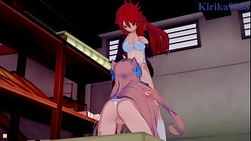 Kanade amō and maria cadenzavna eve and cagliostro intense lesbian play symphogear hentai