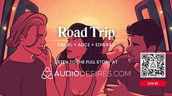 Car threesome with boyfriend and his best friend – double penetration anal & risky public hookup – asmr porn audio roleplay