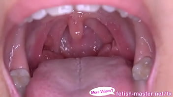 Japanese asian tongue spit fetish