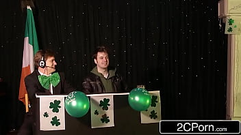 Wrestling their way into a threesome tits and ass covered in slime