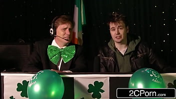 Wrestling their way into a threesome tits and ass covered in slime