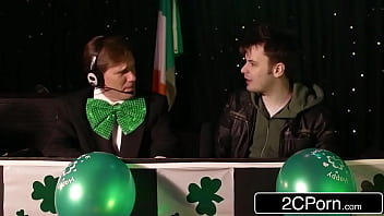 Wrestling their way into a threesome tits and ass covered in slime