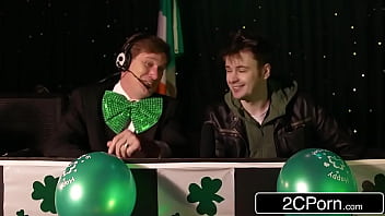 Wrestling their way into a threesome tits and ass covered in slime