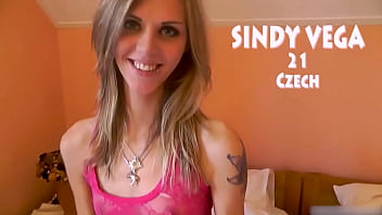 Skinny model sindy vega covered in cum in pov