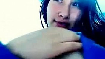 Cute teen girl teasing