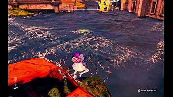 Fishering fishes with her fist