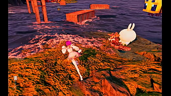 Fishering fishes with her fist