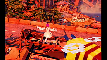 Fishering fishes with her fist