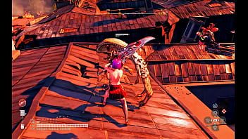 Fishering fishes with her fist