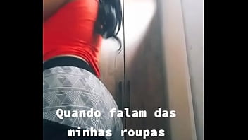 Shortinho apregado no cuzinho