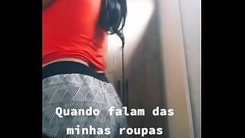Shortinho apregado no cuzinho