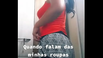 Shortinho apregado no cuzinho