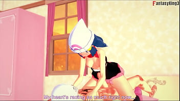 Dawn fucking cowgirl 2 pokemons full & pov movie on sheer & fantasyking3